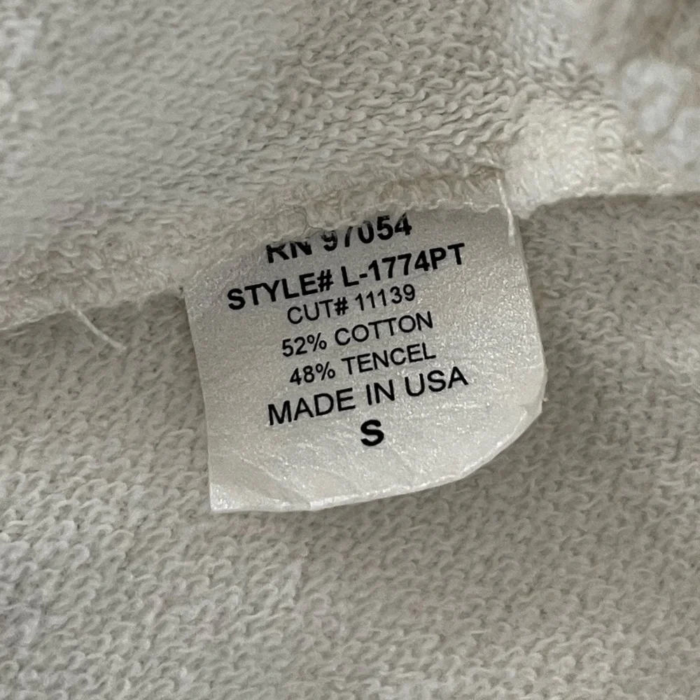 LANSTON x REVOLVE | One Shoulder Cotton Blend Pullover in Cream | Size Small - Picture 8 of 9